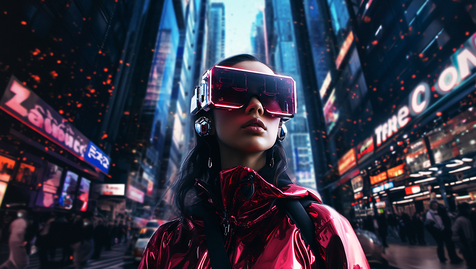 Sci-fi series scene on a TV